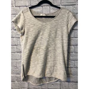 Kenar Textured Zipper Tee